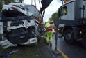 VU Gefahrgut LKW umgestuerzt A 4 Rich Koeln Hoehe AS Gummersbach P527